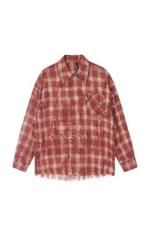 Rustic Red Plaid Shirt – TRUST GOD’S TIMING