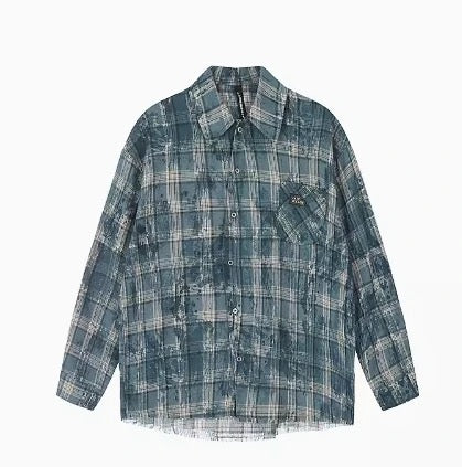 Vintage Wash Plaid Flannel Shirt – TRUST GOD’S TIMING